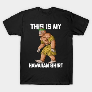 This Is My Hawaiian Shirt Funny Bigfoot Hawaiian T-Shirt